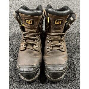 CATERPILLAR Mens Waterproof Composite Toe Work Boot Brown Size 13 P90991